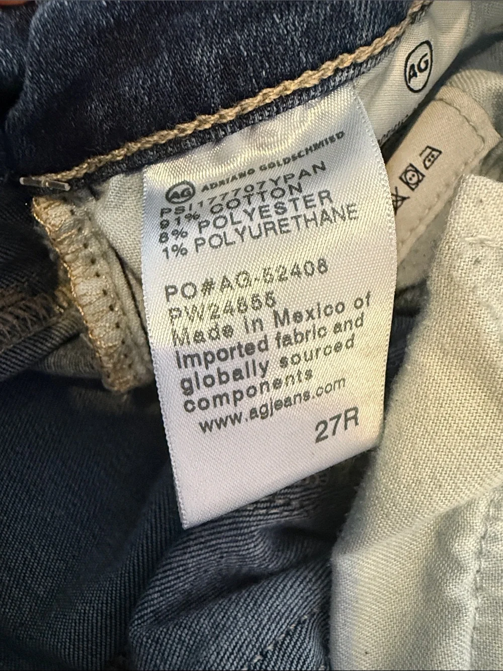 Ag Adriano Goldschmied Women's Skinny Jeans in Dark Blue Wash
